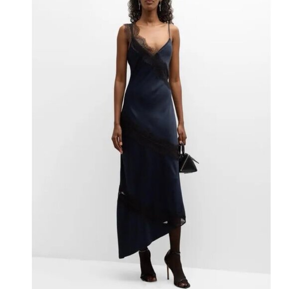 A.L.C. Soleil Lace Trim Slip Dress Size M/L NEW - Picture 1 of 12
